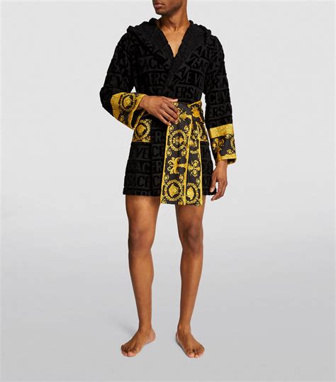 versace bathrobe mens|men's luxury robes versace.